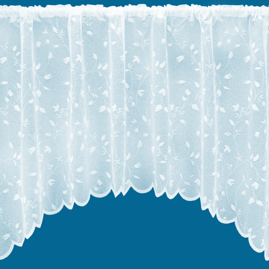 Veronica White Jardinière Net Curtain