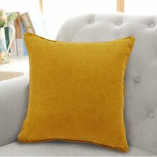 Salerno Faux Wool Ochre Cushion Cover