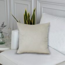Valerie Cream Velour Cushion Cover