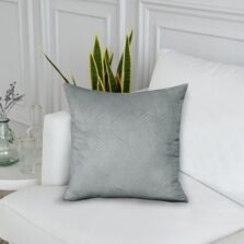 Valerie Silver Velour Cushion Cover