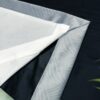 Valerie Silver Velour Eyelet Blackout Lined Ready Made Curtains - Image 6
