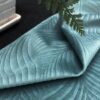 Valerie Teal Velour Eyelet Blackout Lined Ready Made Curtains - Image 5