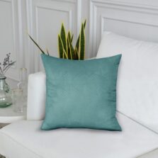 Valerie Teal Velour Cushion Cover