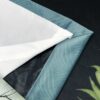 Valerie Teal Velour Eyelet Blackout Lined Ready Made Curtains - Image 6