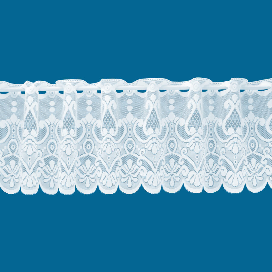 Kasbah White Café Net Curtain
