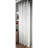 Adele Metallic Thread Eyelet Voile Panel White - Image 2