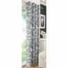 Willow Leaf Design Headed Eyelet Voile Panel Silver Grey - Image 2