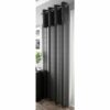Crushed Headed Eyelet Voile Panel Black - Image 2
