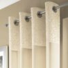 Crushed Headed Eyelet Voile Panel Champagne - Image 3