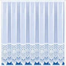 Brussels Base Lace White Net Curtain
