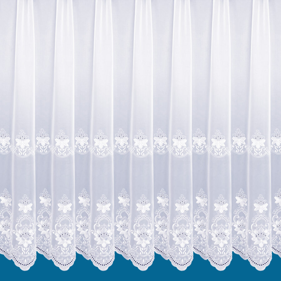 Annette Embroidered Voile Net Curtain