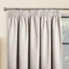 Hampstead Natural Crushed Chenille Blackout Lined Ready Made Curtains - Image 3