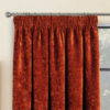 Hampstead Terracotta Crushed Chenille Blackout Lined Ready Made Curtains - Image 3