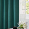 Athens Green Eyelet Self Lined Blackout Ready Made Curtains - Image 4