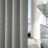 Athens Grey Eyelet Self Lined Blackout Ready Made Curtains - Image 4