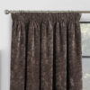 Hampstead Chocolate Crushed Chenille Blackout Lined Ready Made Curtains - Image 3