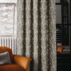 Georgina Natural Chenille Jacquard Lined Pencil Pleat Ready Made Curtains - Image 4