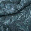 Georgina Teal Chenille Jacquard Lined Pencil Pleat Ready Made Curtains - Image 6