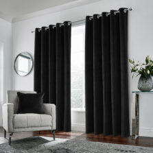 Windsor Black Eyelet Blackout Lined