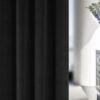 Windsor Black Eyelet Blackout Ready Made Curtains - Image 5