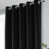 Windsor Black Eyelet Blackout Ready Made Curtains - Image 4