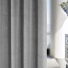 Windsor Grey Eyelet Blackout Ready Made Curtains - Image 5