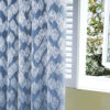 Hendon Blue Eyelet Jacquard Lined Ready Made Curtains - Image 5