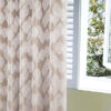 Hendon Natural Eyelet Jacquard Lined Ready Made Curtains - Image 5