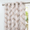Hendon Natural Eyelet Jacquard Lined Ready Made Curtains - Image 3