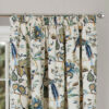 Knightsbridge Blue Lined Pencil Pleat Ready Made Curtains - Image 3