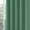 Plain Woven Green Eyelet Blockout Self Lined Ready Made Curtains - Image 3
