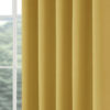 Plain Woven Ochre Eyelet Blockout Self Lined Ready Made Curtains - Image 3