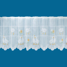 Geese & Daisy Lace Café Net Curtain | Window Covering