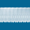 White Faux Macrame Lace Window Curtain for Kitchen