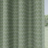 Cleo Green Chevron Thermal Eyelet Curtains - Image 5