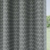 Cleo Grey Chevron Thermal Eyelet Curtains - Image 5
