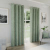 Arden Green 100% Blackout Eyelet Curtains
