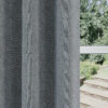 Arden Grey 100% Blackout Eyelet Curtains - Image 4