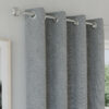 Arden Grey 100% Blackout Eyelet Curtains - Image 3