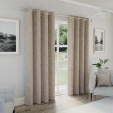 Arden Natural 100% Blackout Eyelet Curtains