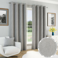 Marlow Grey Blackout Eyelet Curtains
