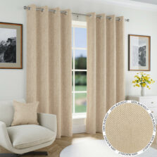 Marlow Natural Blackout Eyelet Curtains
