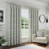 Ainsley Blue Pencil Pleat Blackout Curtains