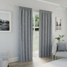 Delphie Grey Pencil Pleat Blackout Curtains
