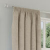 Delphie Natural Pencil Pleat Blackout Curtains - Image 3