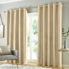 Richmond Cream Eyelet Blockout Self Lined Ready Made Curtains