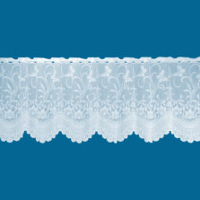 Butterfly White Cafe Net Curtain