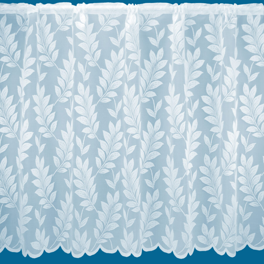 Fern White Net Curtain
