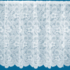 Flora White Heavyweight Net Curtain