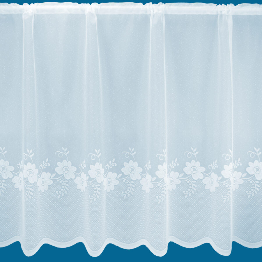 Millie White Net Curtain
